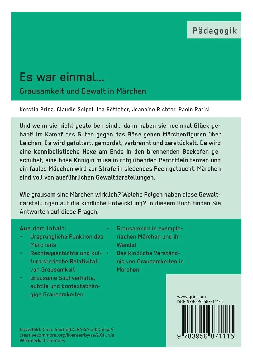 Rückseite: 9783956871115 | Es war einmal... Grausamkeit und Gewalt in Märchen | Prinz (u. a.)