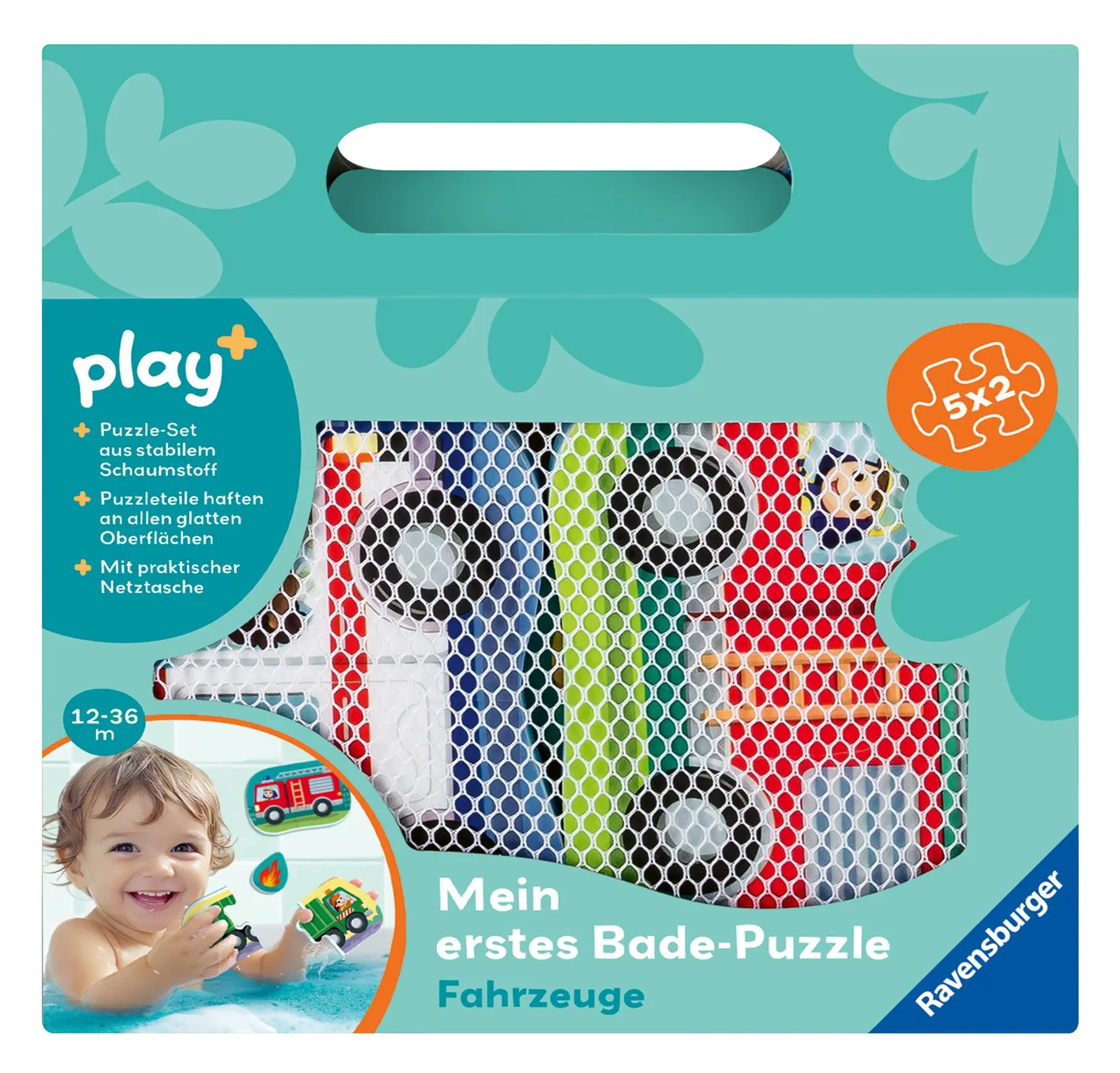 Cover: 4005555341215 | Play+ Mein erstes Bade-Puzzle: Fahrzeuge - ab 12 Monate | Spiel | 2025