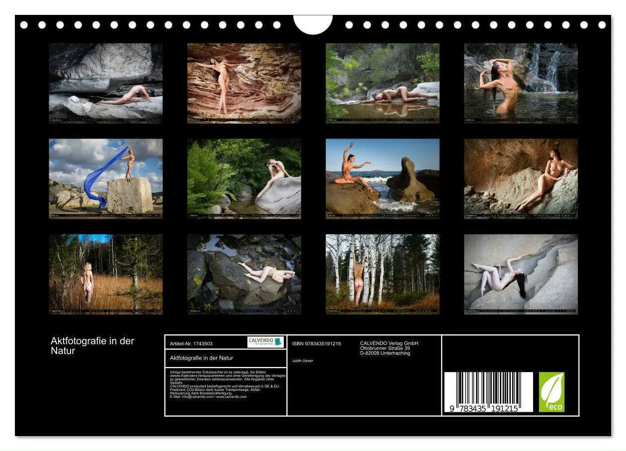 Bild: 9783435191215 | Aktfotografie in der Natur (Wandkalender 2025 DIN A4 quer),...