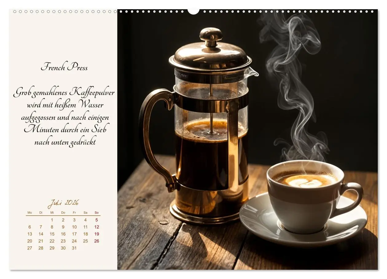 Bild: 9783457351215 | KI - Kaffee und Genuss 12 Monate im Aroma (Wandkalender 2026 DIN A2...