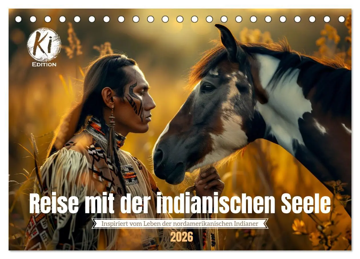 Cover: 9783457421215 | Reise mit der indianischen Seele (Tischkalender 2026 DIN A5 quer),...
