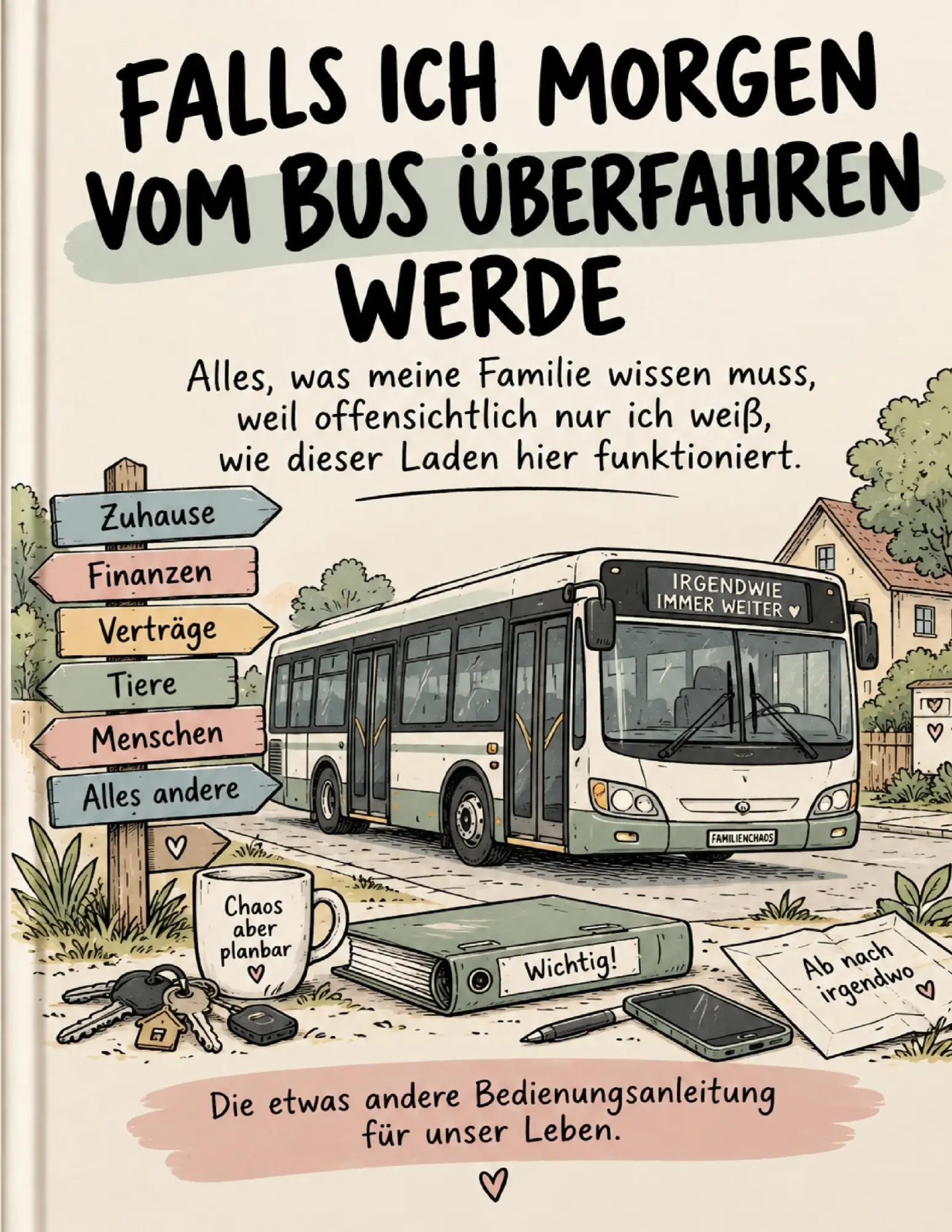 Cover: 9783696701215 | Falls ich morgen vom Bus überfahren werde | Kerstin Führer | Buch