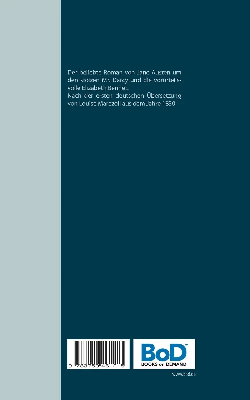Rückseite: 9783750461215 | Stolz und Vorurteil. Mit Illustrationen von Hugh Thomson. | Austen