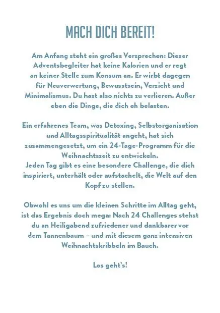 Bild: 9783961571215 | Adventskalender Zero | 24 mal weniger ist mehr | Redaktionsteam camino