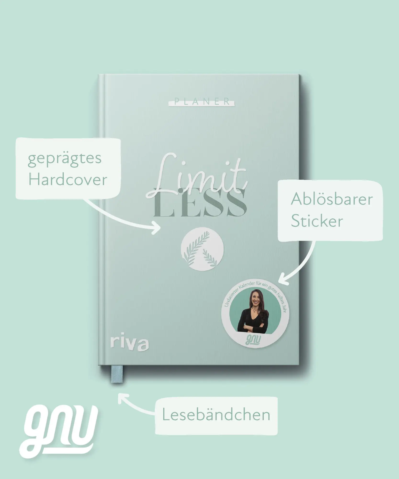 Bild: 9783967751215 | Gnu - Limitless Kalender | Gnu | Buch | 192 S. | Deutsch | riva Verlag