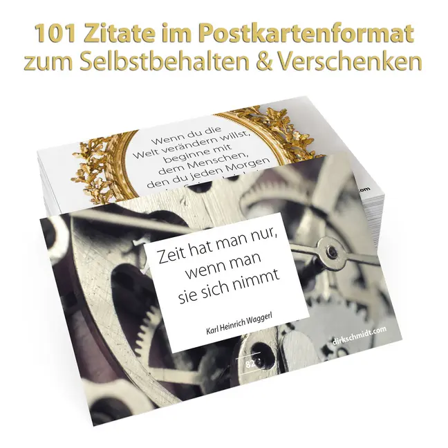 Bild: 9783981751215 | MUTivationsbox - 101 Zitate auf Designerpostkarten für deine...