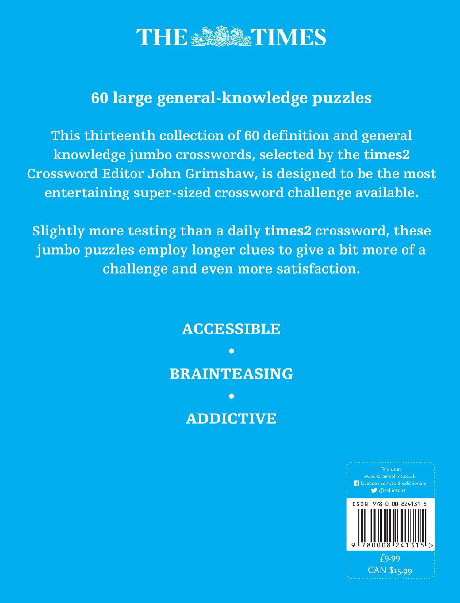 Rückseite: 9780008241315 | The Times 2 Jumbo Crossword Book 13 | The Times Mind Games (u. a.)