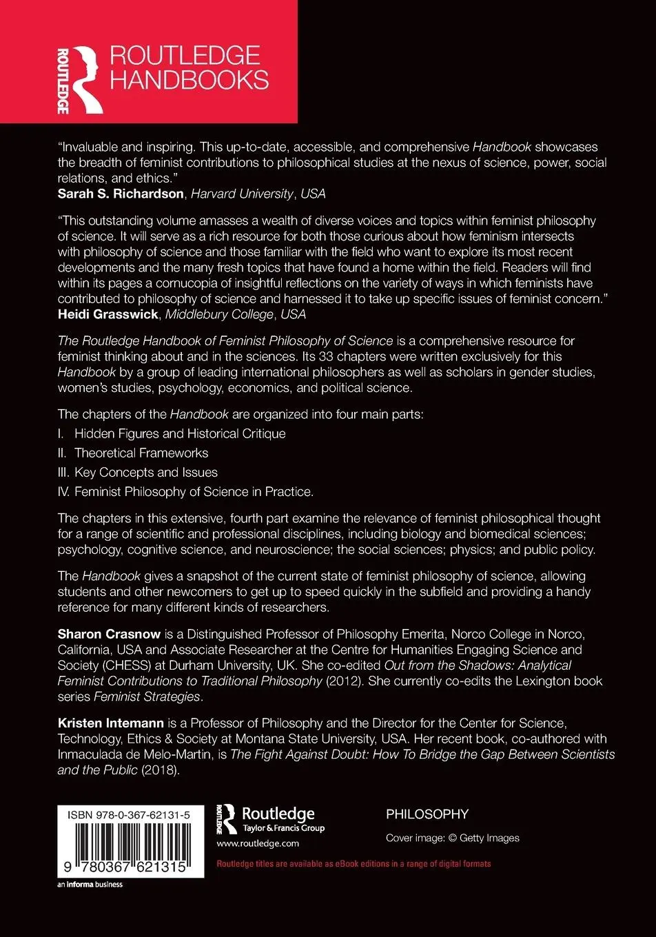 Rückseite: 9780367621315 | The Routledge Handbook of Feminist Philosophy of Science | Taschenbuch