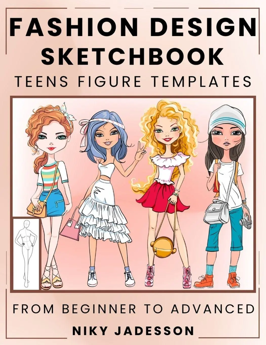 Cover: 9781803971315 | Fashion Design Sketchbook Teens Figure Templates | Niky Jadesson