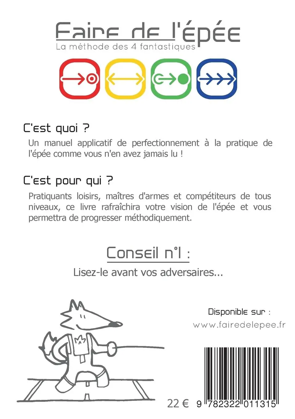 Rückseite: 9782322011315 | Faire de l'épée - La méthode des 4 fantastiques | Clément Schrepfer