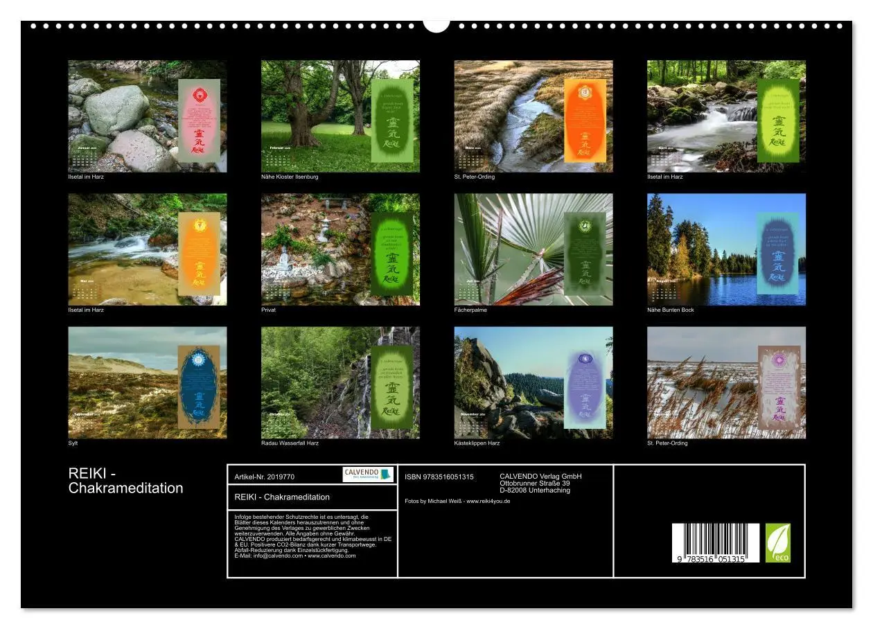Bild: 9783516051315 | REIKI - Chakrameditation (hochwertiger Premium Wandkalender 2026...
