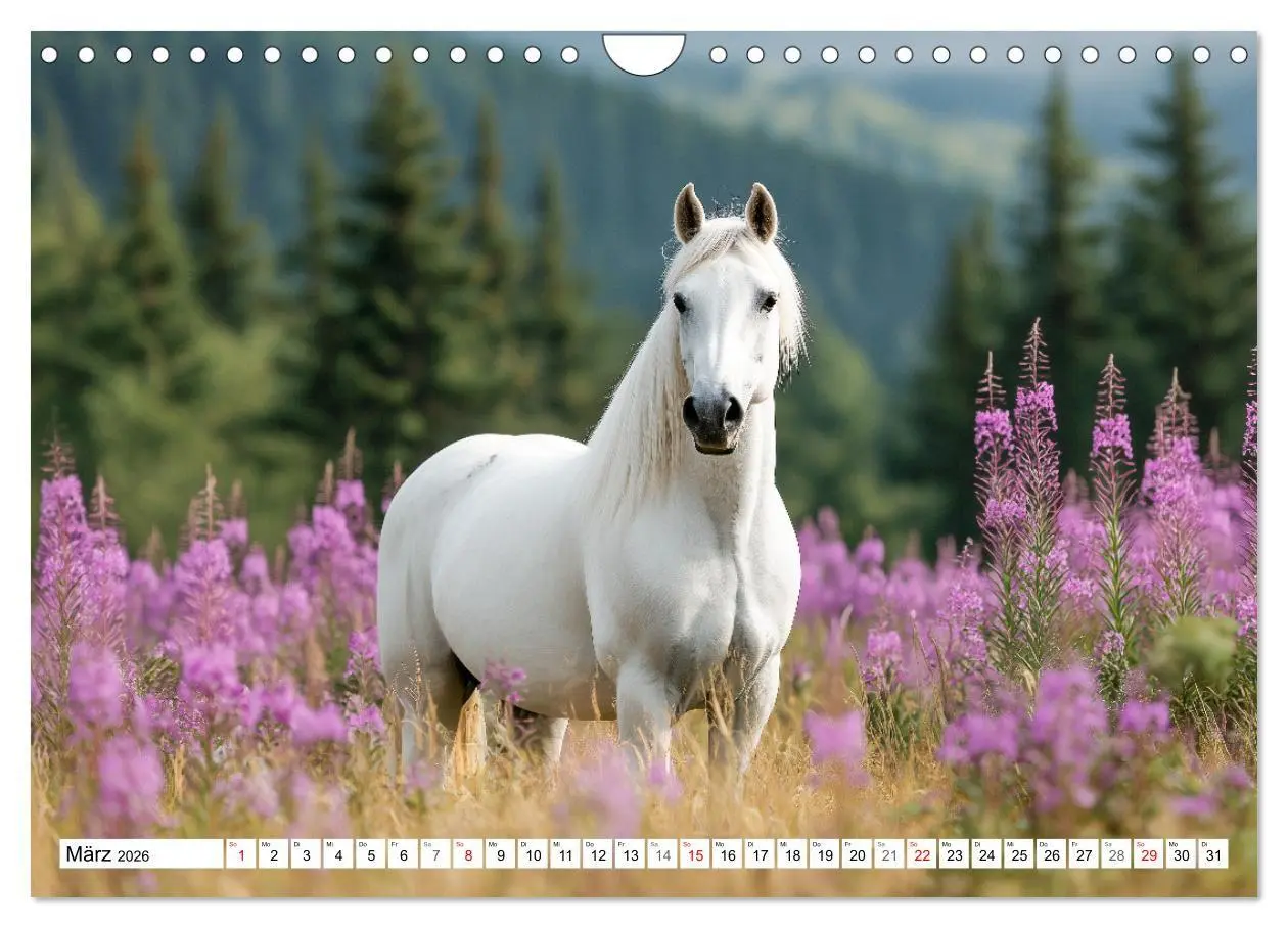 Bild: 9783516671315 | Pferde in freier Natur (Wandkalender 2026 DIN A4 quer), CALVENDO...