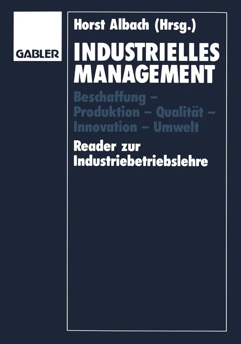 Cover: 9783663021315 | Industrielles Management | Horst Albach | Taschenbuch | x | Deutsch