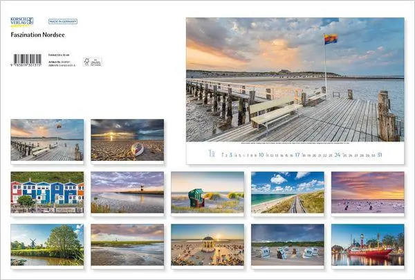 Bild: 9783819301315 | Faszination Nordsee 2027 | Verlag Korsch | Kalender | 14 S. | Deutsch