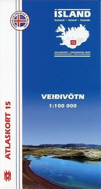 Cover: 9789979331315 | Island Atlaskort 15 Veidivötn 1:100.000 | (Land-)Karte | Deutsch