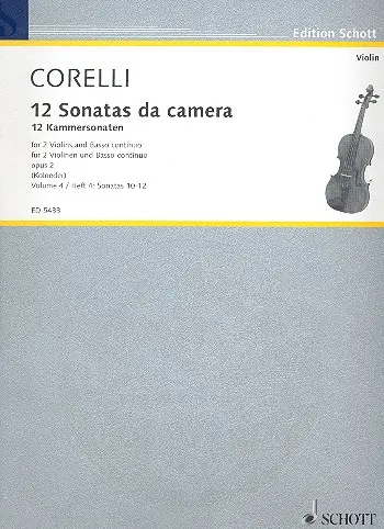 Cover: 9790001061315 | Twelve Chamber Sonatas op. 2 Band 4 | Arcangelo Corelli | Buch