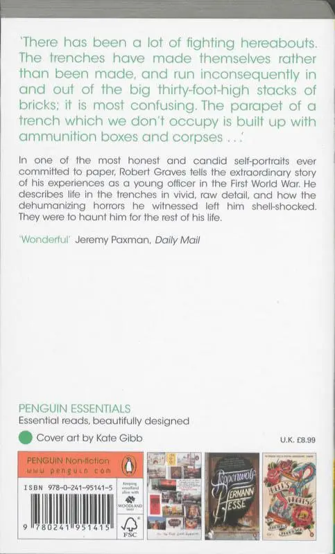 Rückseite: 9780241951415 | Goodbye to All That | Robert Graves | Taschenbuch | 360 S. | Englisch