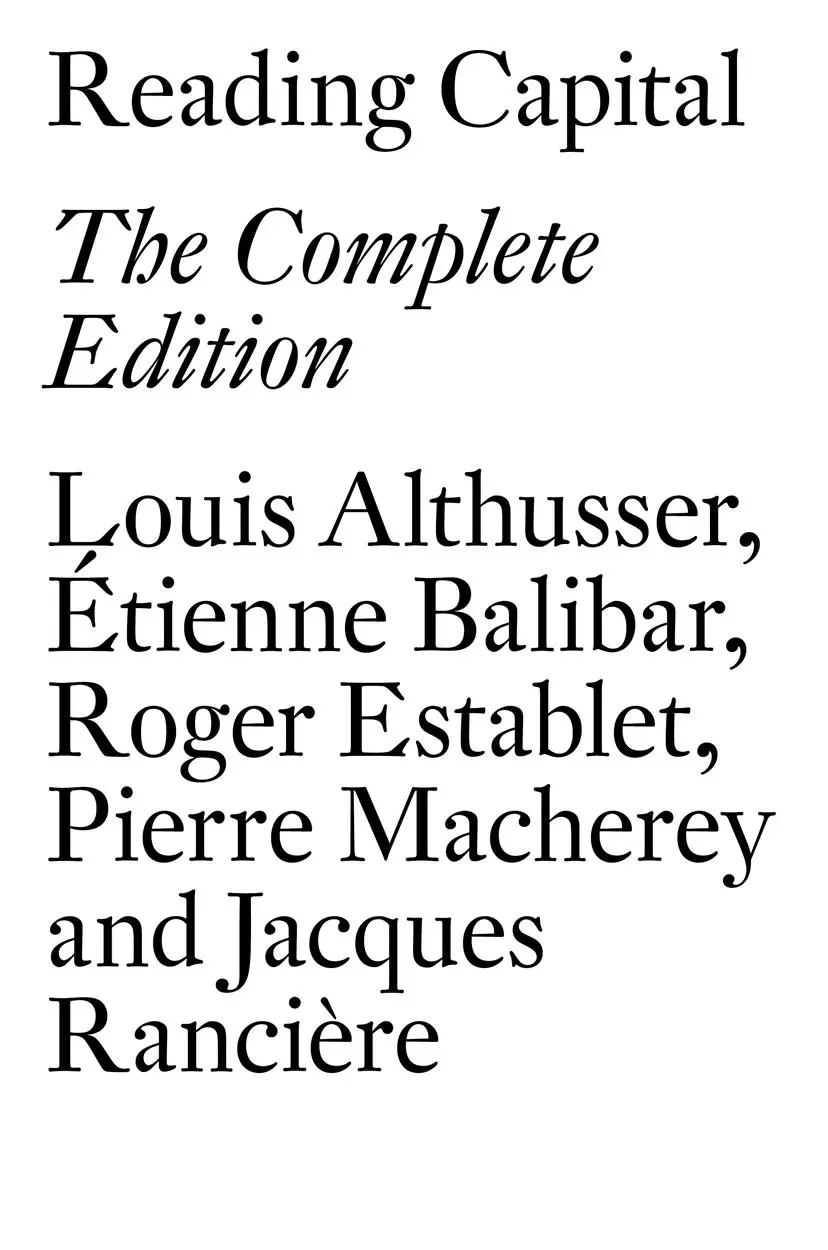 Cover: 9781784781415 | Reading Capital: The Complete Edition | Louis Althusser | Taschenbuch