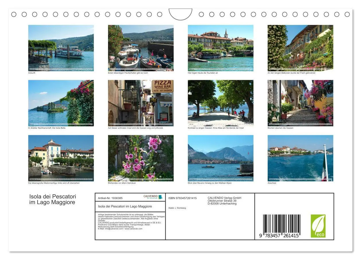 Bild: 9783457261415 | Isola dei Pescatori im Lago Maggiore (Wandkalender 2026 DIN A4...