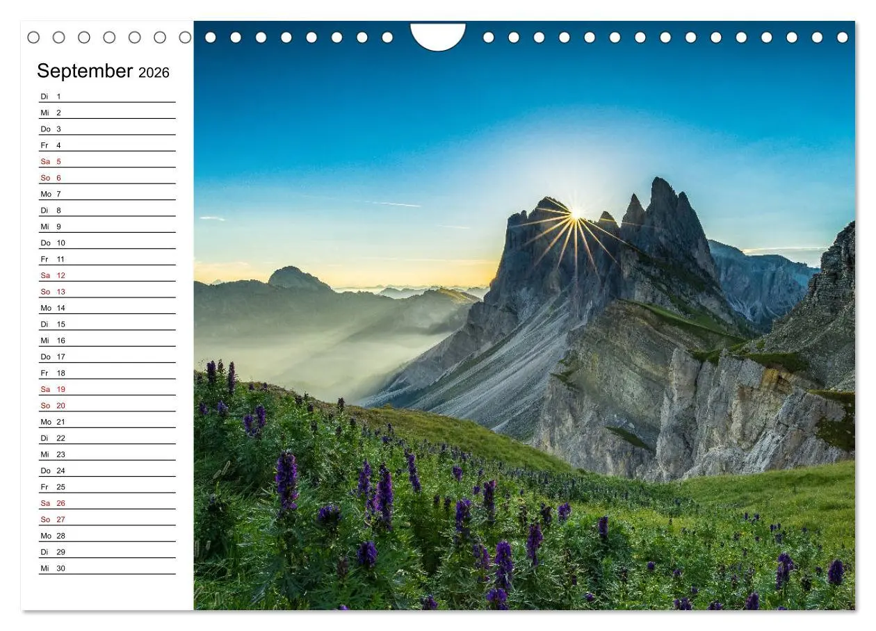 Bild: 9783457881415 | Atemberaubende Alpenwelt (Wandkalender 2026 DIN A4 quer), CALVENDO...
