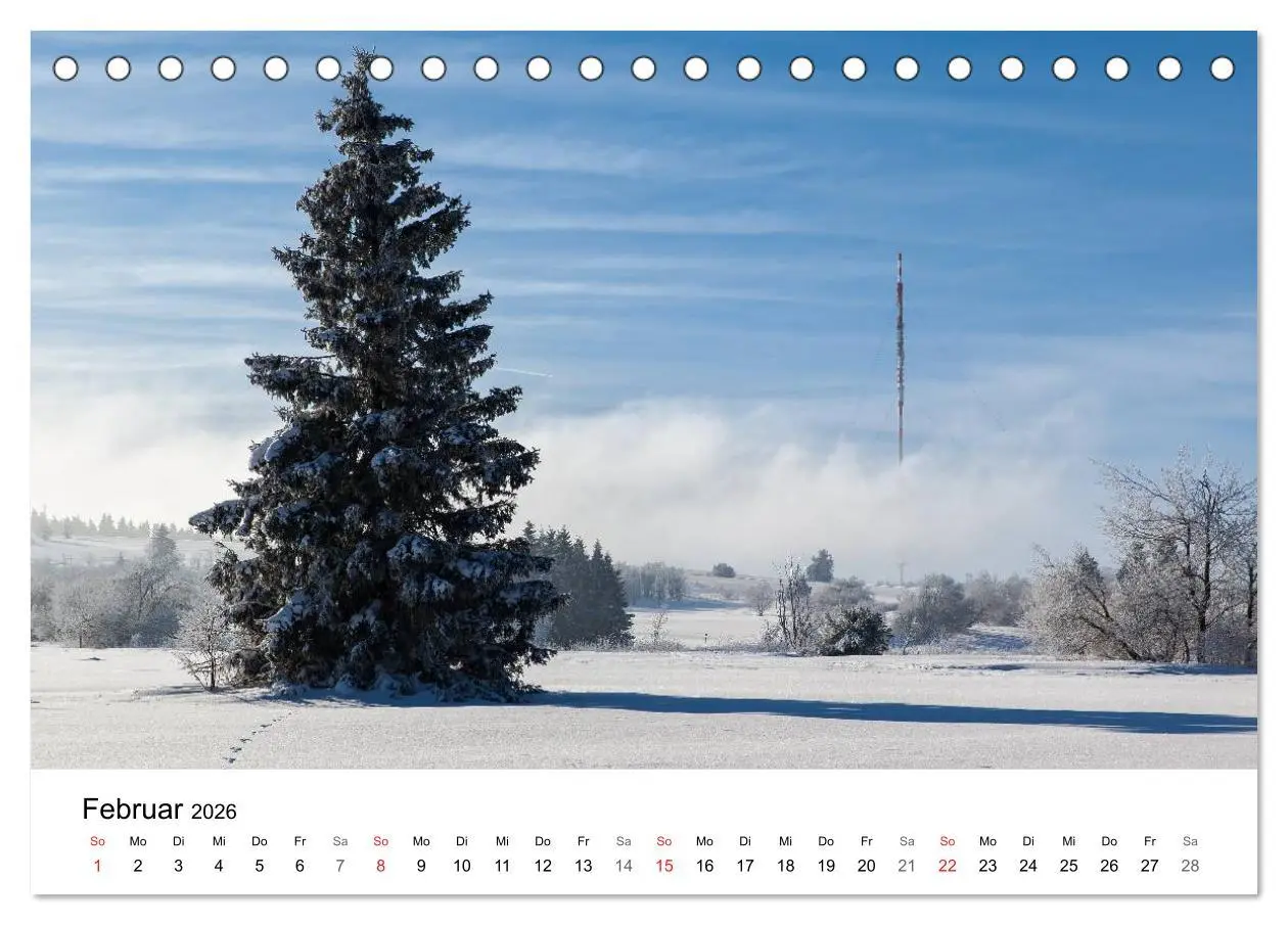 Bild: 9783457951415 | Die Rhön (Tischkalender 2026 DIN A5 quer), CALVENDO Monatskalender
