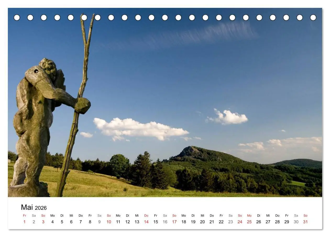 Bild: 9783457951415 | Die Rhön (Tischkalender 2026 DIN A5 quer), CALVENDO Monatskalender