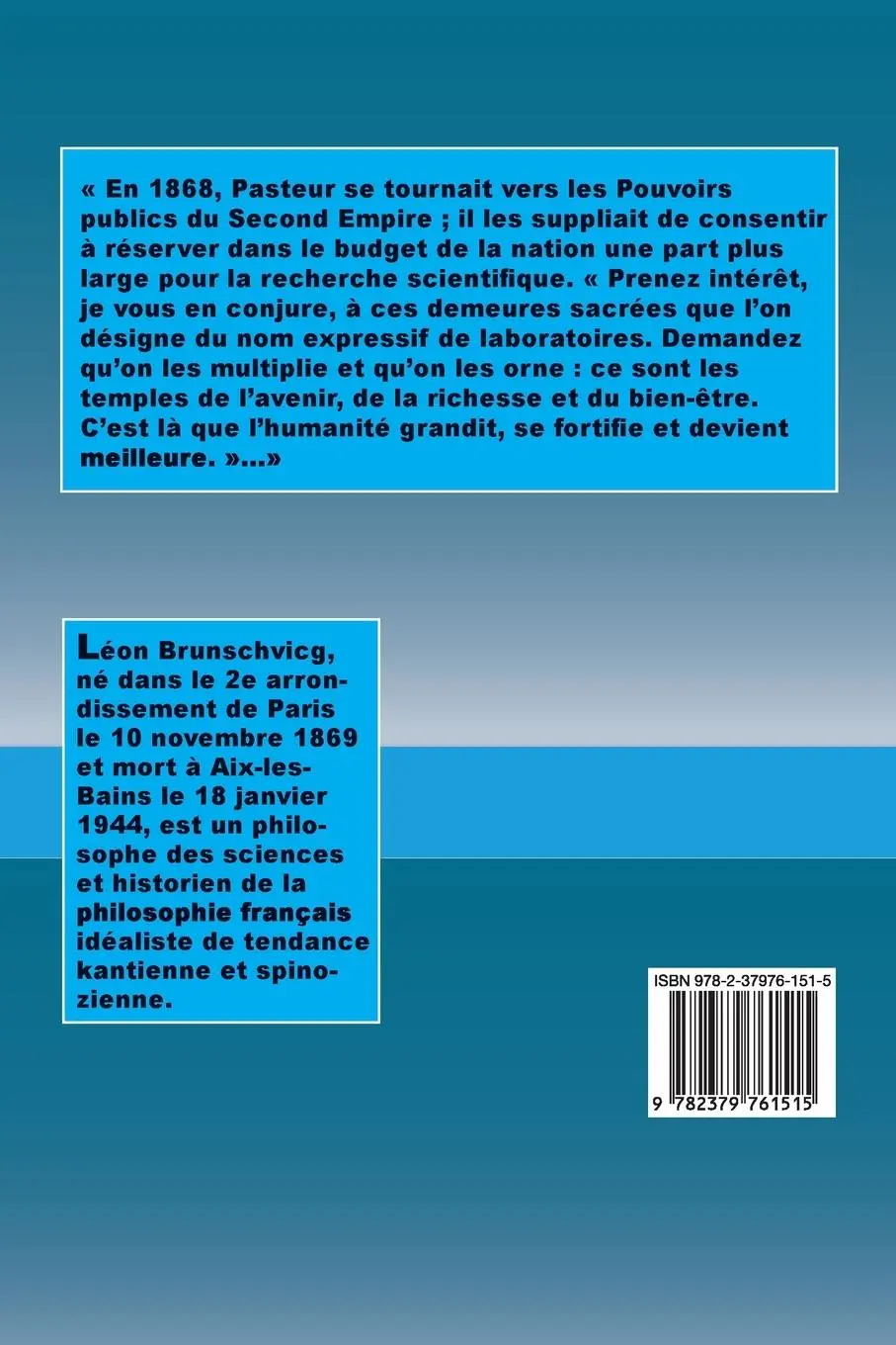 Rückseite: 9782379761515 | Écrits philosophiques | Tome III | Léon Brunschvicg | Taschenbuch