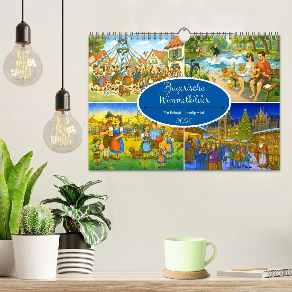 Bild: 9783516651515 | Bayrische Wimmelbilder - Wo Heimat lebendig wird (Wandkalender 2026...