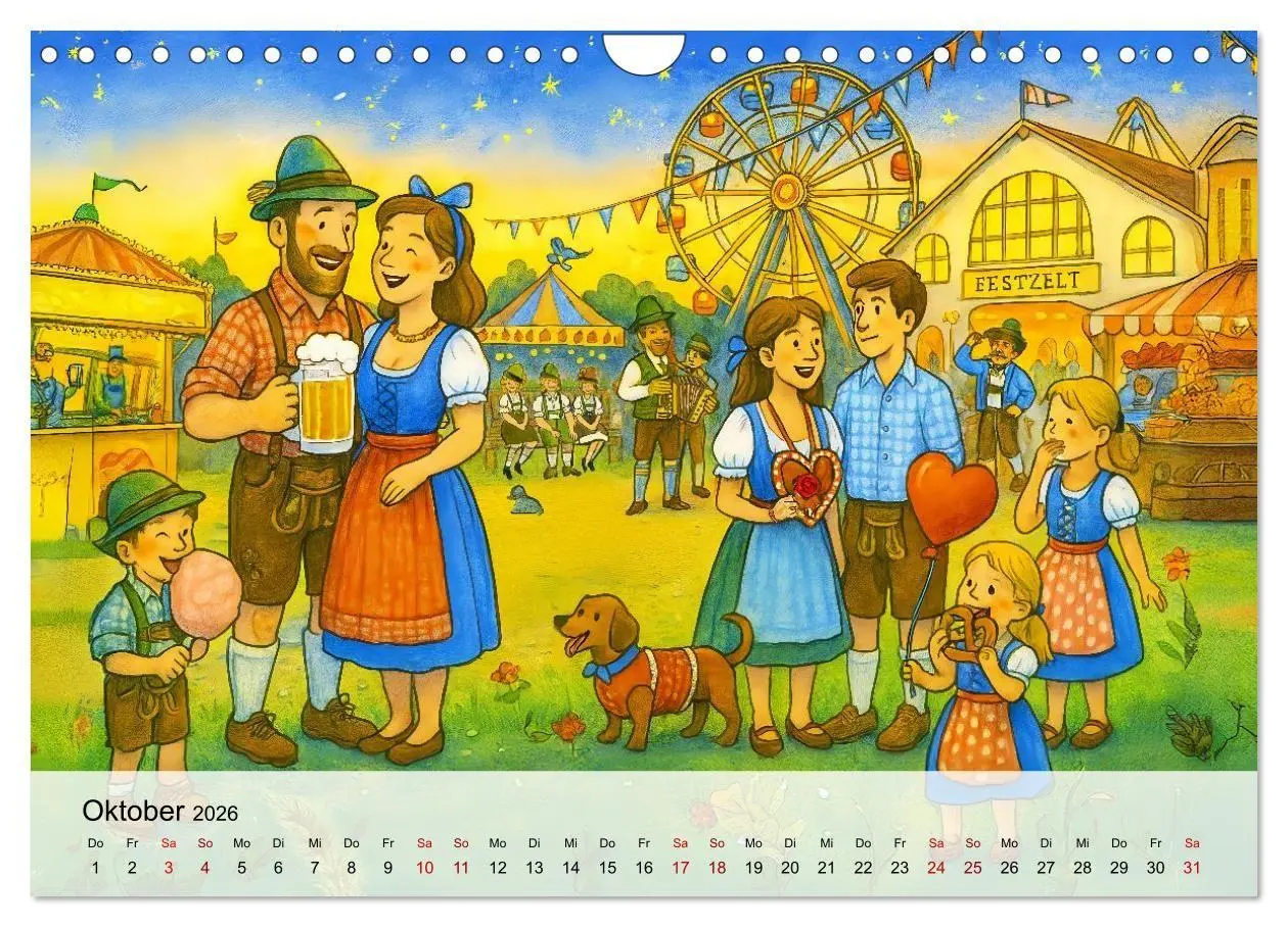 Bild: 9783516651515 | Bayrische Wimmelbilder - Wo Heimat lebendig wird (Wandkalender 2026...