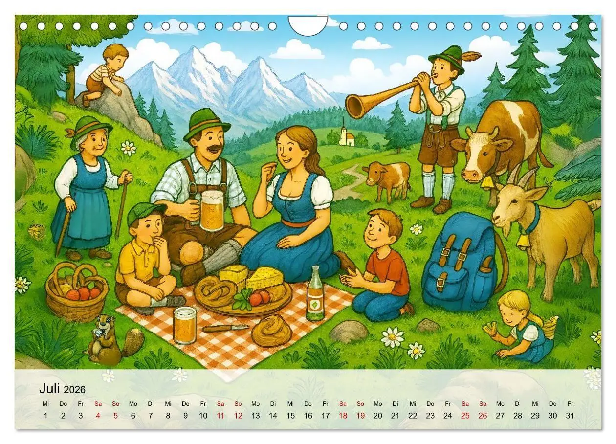 Bild: 9783516651515 | Bayrische Wimmelbilder - Wo Heimat lebendig wird (Wandkalender 2026...