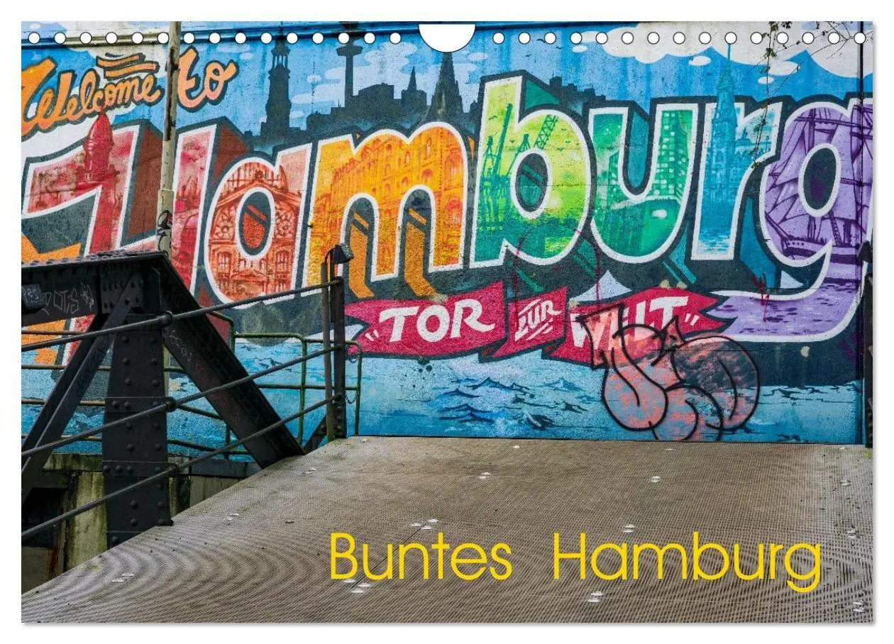 Cover: 9783516721515 | Buntes Hamburg (Wandkalender 2026 DIN A4 quer), CALVENDO...