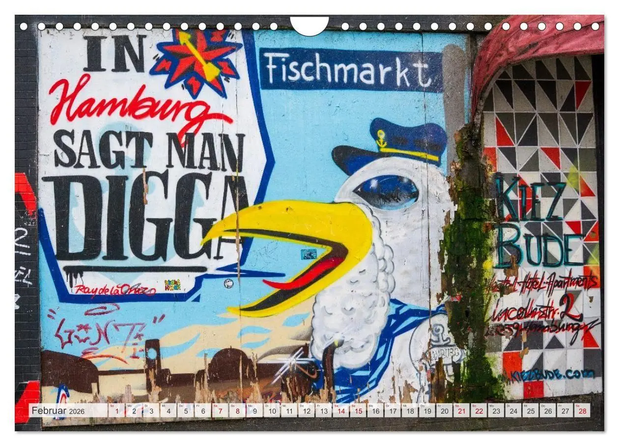 Bild: 9783516721515 | Buntes Hamburg (Wandkalender 2026 DIN A4 quer), CALVENDO...