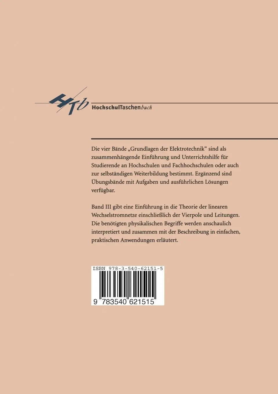 Rückseite: 9783540621515 | Grundlagen der Elektrotechnik IV | Georg Bosse | Taschenbuch | 166 S.