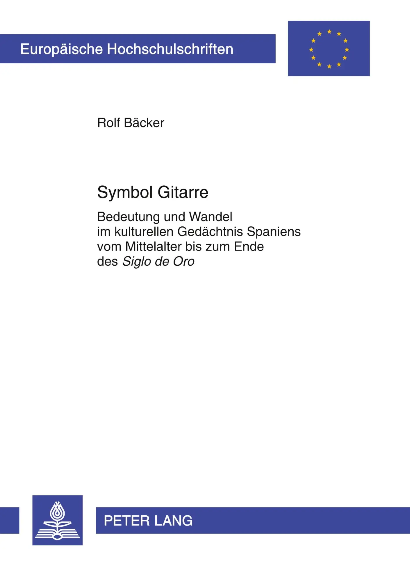 Cover: 9783631631515 | Symbol Gitarre | Rolf Bäcker | Taschenbuch | 338 S. | Deutsch | 2012