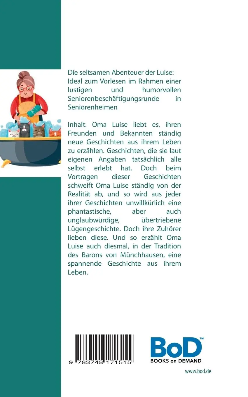 Rückseite: 9783748171515 | Die seltsamen Abenteuer der Luise | Simon Fischer (u. a.) | Buch
