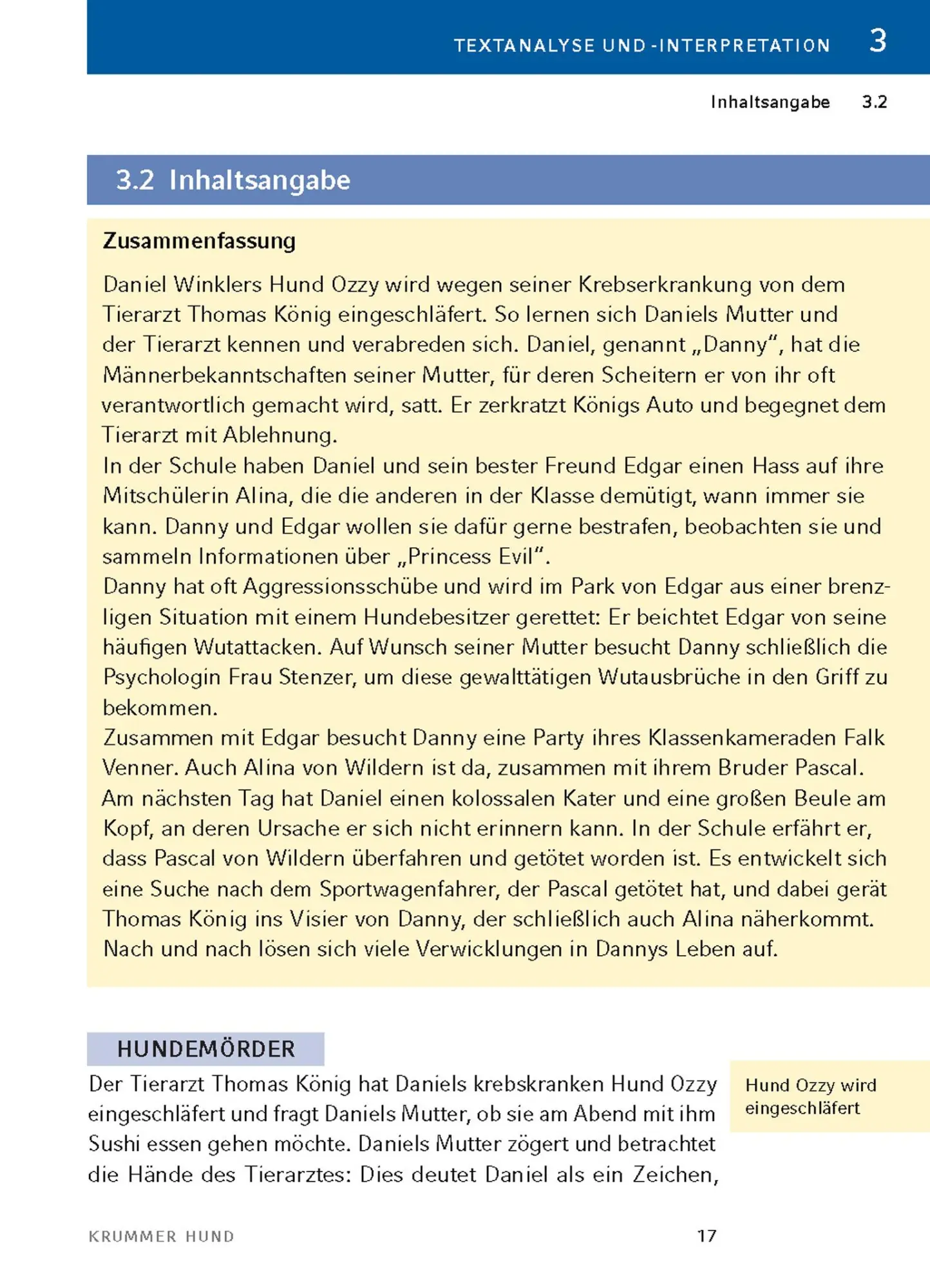 Bild: 9783804431515 | Krummer Hund von Juliane Pickel - Textanalyse und Interpretation