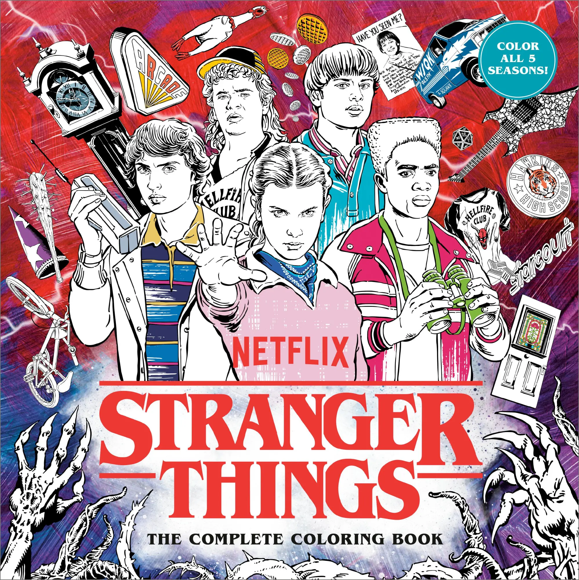 Cover: 9798217091515 | Stranger Things: The Complete Coloring Book (Color All Five Seasons!)