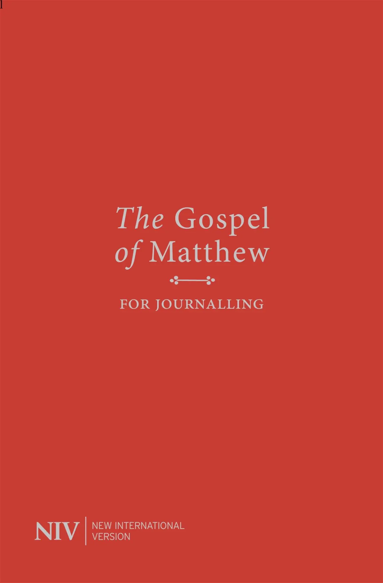 Cover: 9781529331615 | NIV Gospel of Matthew for Journalling | New International Version