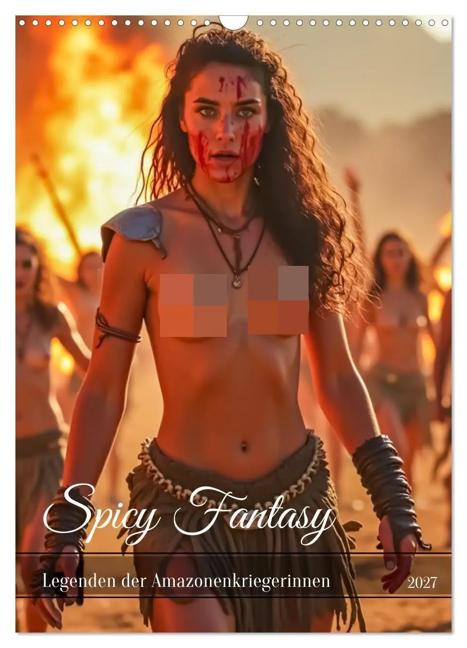 Cover: 9783516951615 | Spicy Fantasy - Legenden der Amazonenkriegerinnen (Wandkalender...