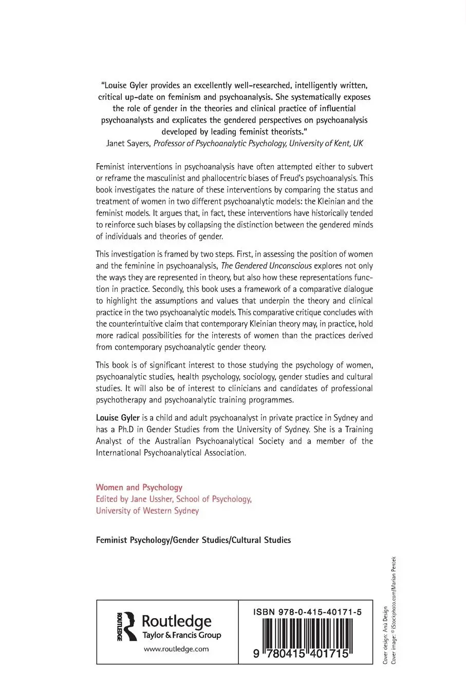 Rückseite: 9780415401715 | The Gendered Unconscious | Louise Gyler | Taschenbuch | Englisch