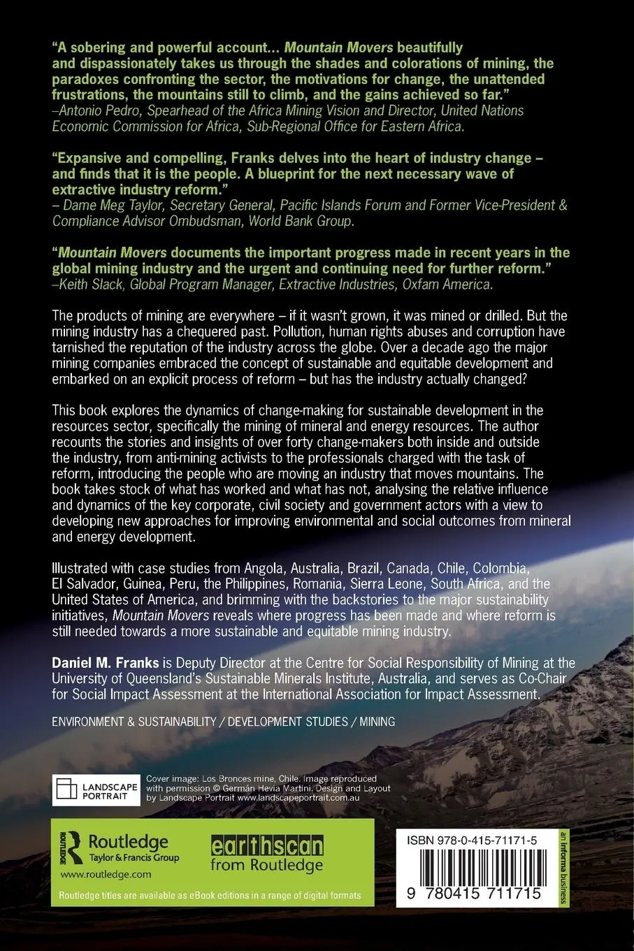 Rückseite: 9780415711715 | Mountain Movers | Mining, Sustainability and the Agents of Change