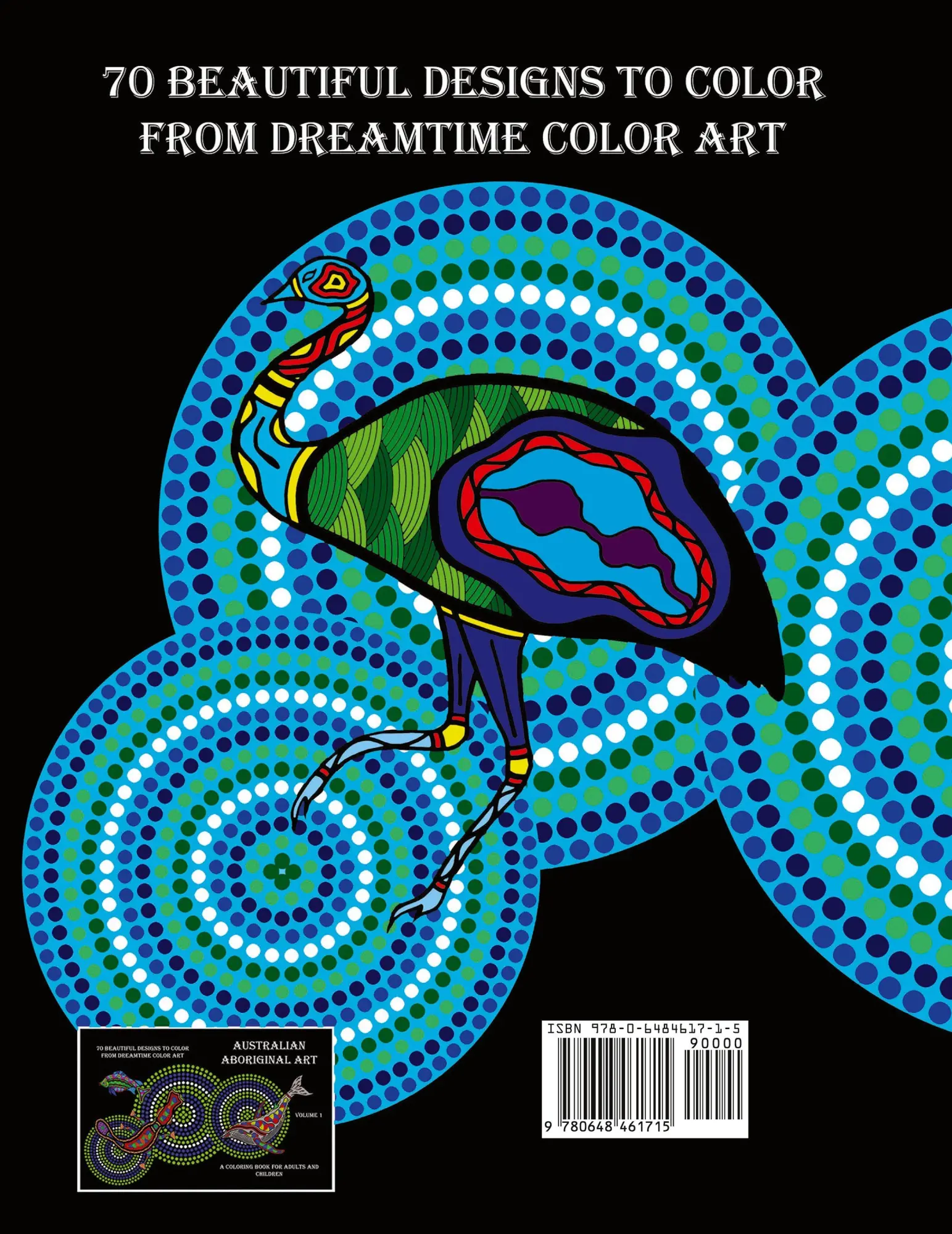 Rückseite: 9780648461715 | Australian Aboriginal Art | A Coloring Book for Adults and Children