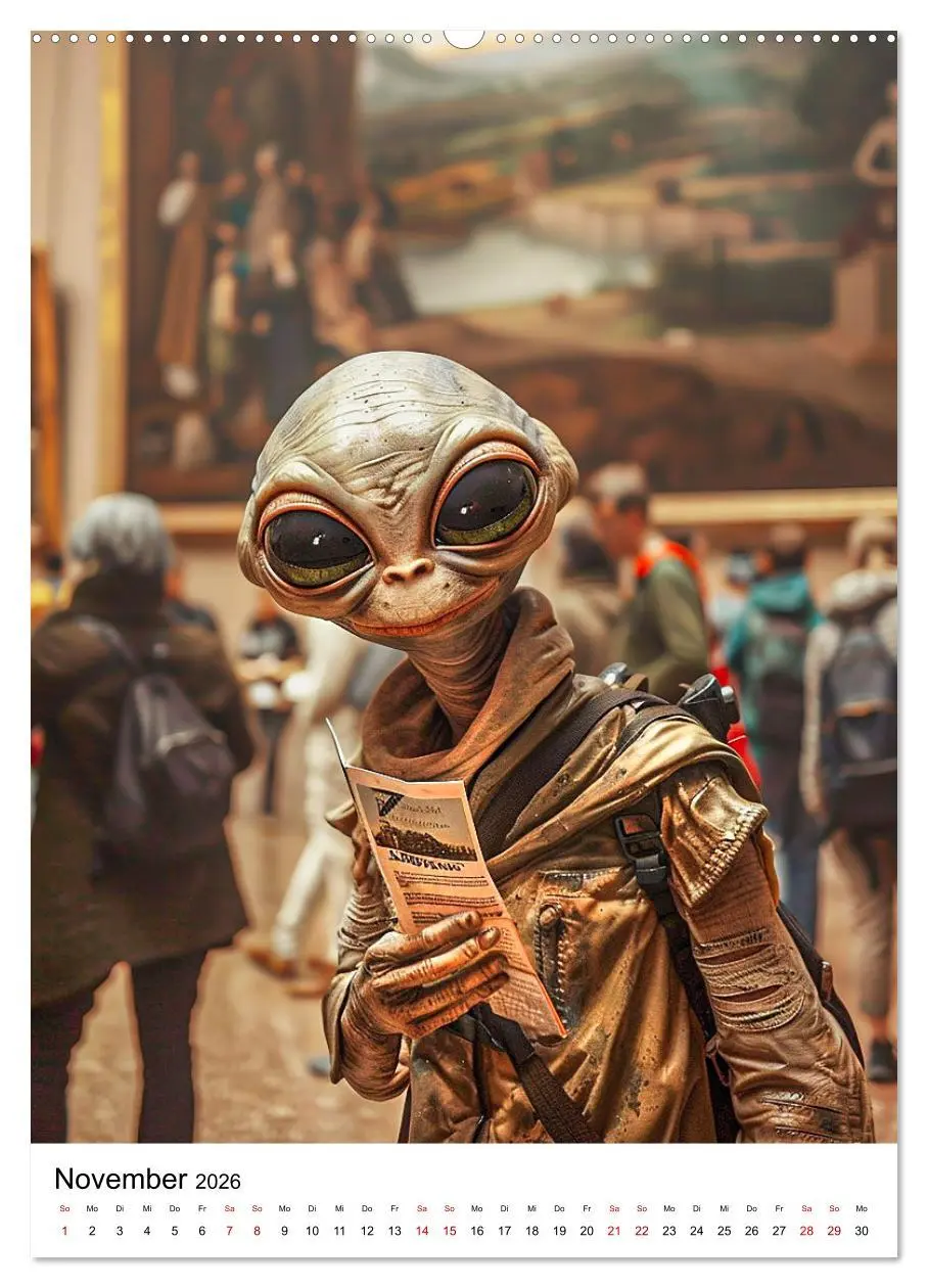 Bild: 9783516251715 | Aliens im Urlaub (hochwertiger Premium Wandkalender 2026 DIN A2...