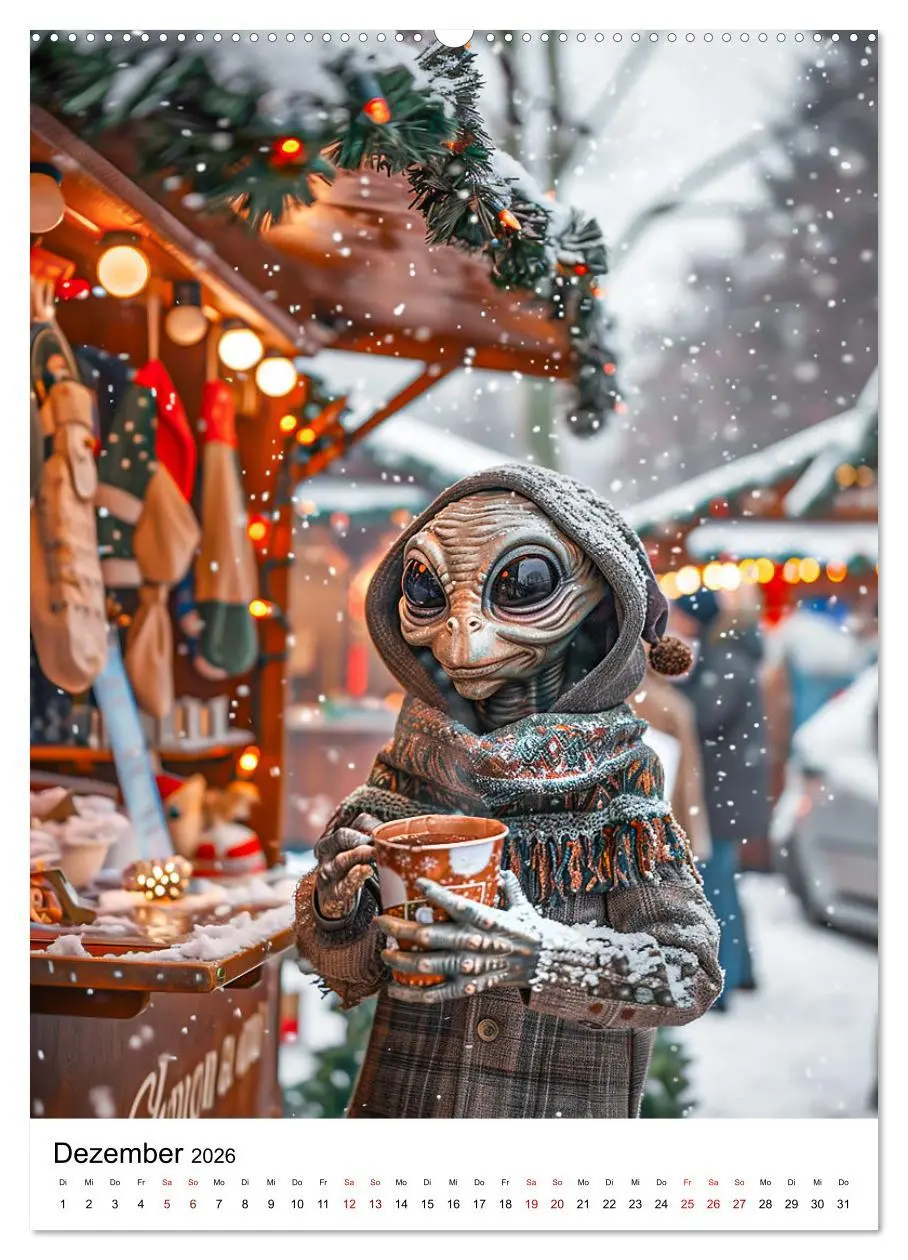 Bild: 9783516251715 | Aliens im Urlaub (hochwertiger Premium Wandkalender 2026 DIN A2...