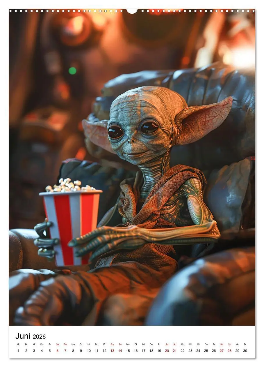 Bild: 9783516251715 | Aliens im Urlaub (hochwertiger Premium Wandkalender 2026 DIN A2...
