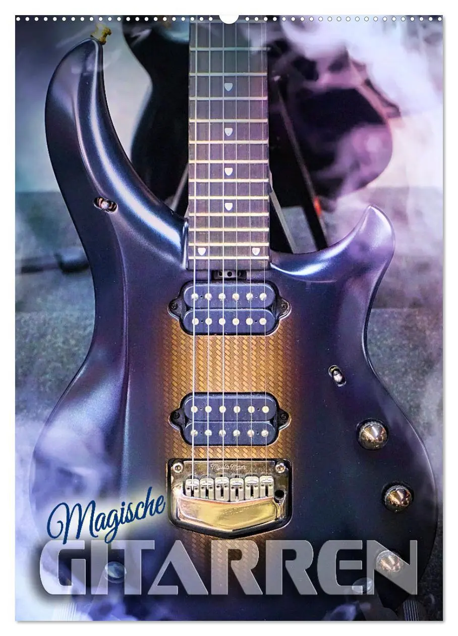 Cover: 9783516321715 | Magische Gitarren (Wandkalender 2026 DIN A2 hoch), CALVENDO...