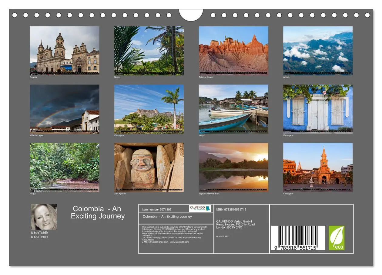 Bild: 9783516561715 | Colombia - An Exciting Journey (Wall Calendar 2026 DIN A4...