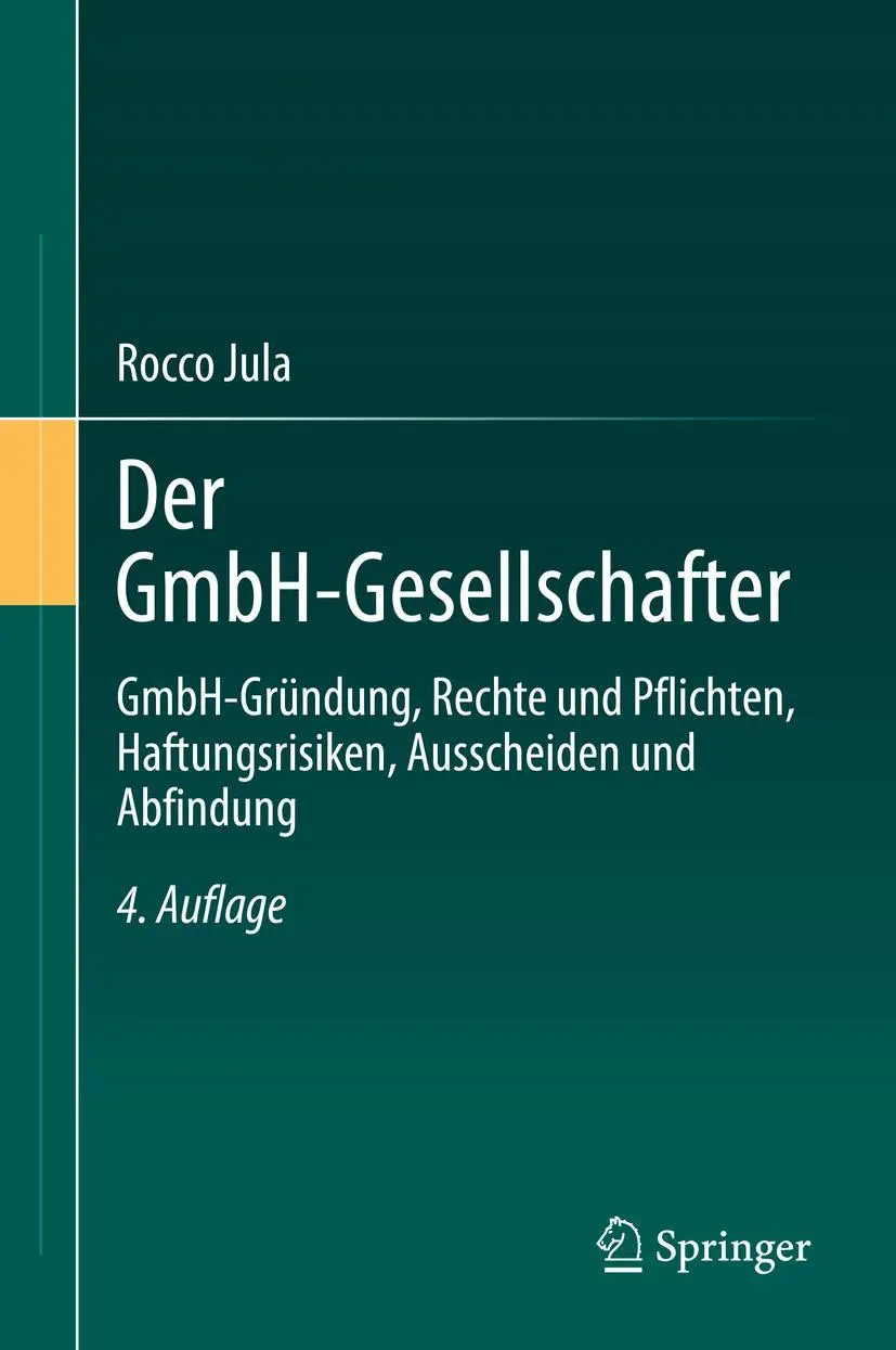 Cover: 9783662611715 | Der GmbH-Gesellschafter | Rocco Jula | Buch | xviii | Deutsch | 2020