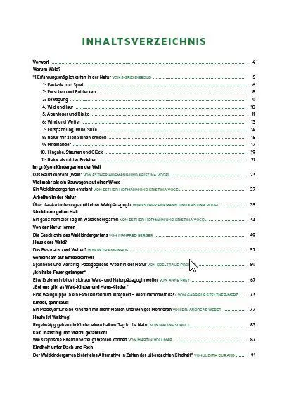 Bild: 9783960461715 | Kindergarten im Wald in der Praxis | Margit Franz | Taschenbuch | 2021