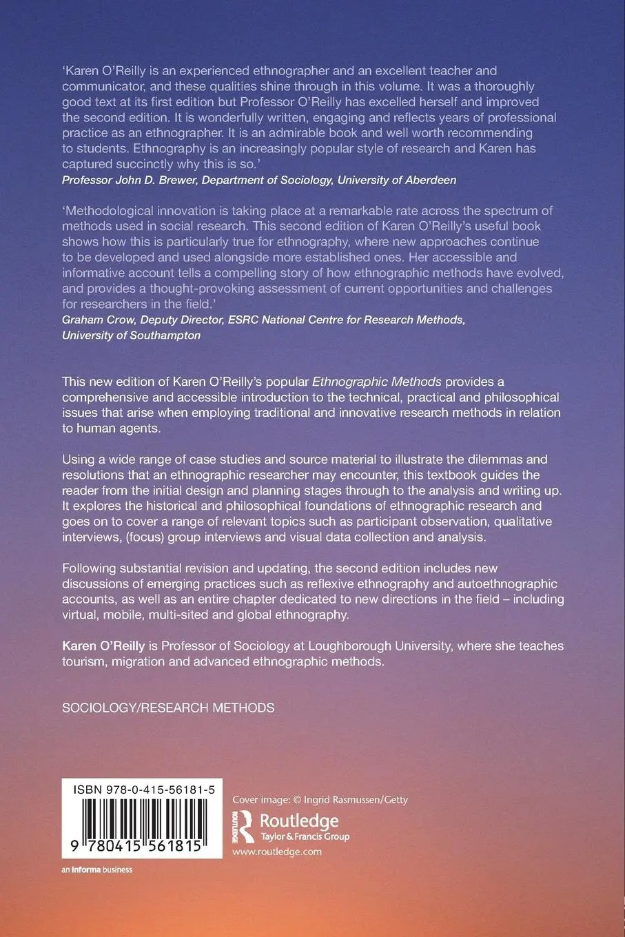 Rückseite: 9780415561815 | Ethnographic Methods | Karen O'Reilly | Taschenbuch | Englisch | 2011